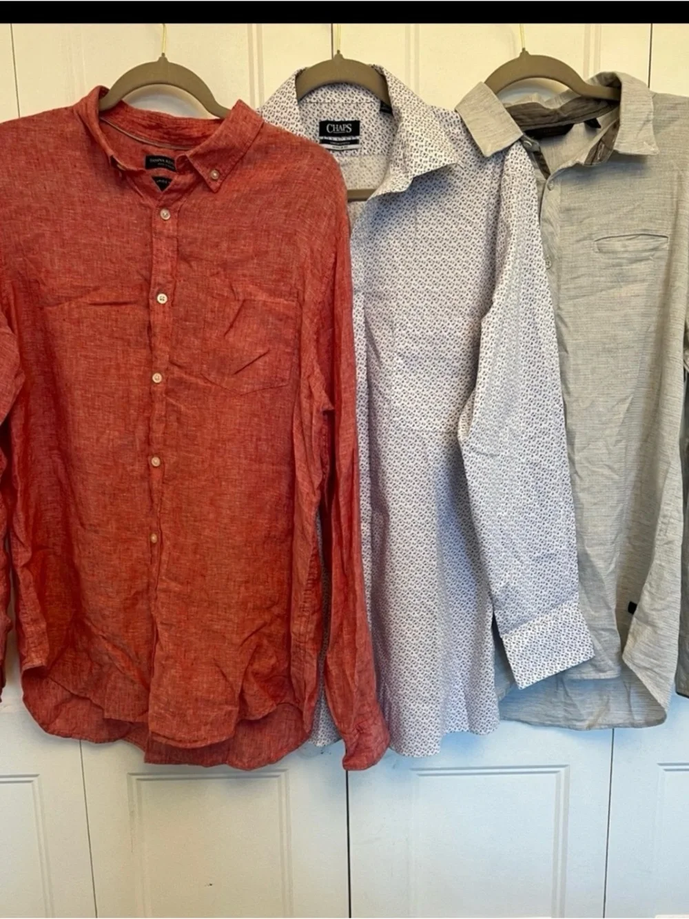 Men’s Bundle (3).Size Large- Banana Republic, Chaps, Outpost Brands -Long Skeeve